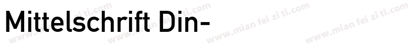 Mittelschrift Din字体转换